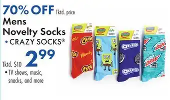 Boscov's Mens Novelty Socks offer