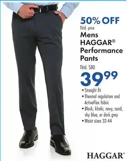 Boscov's Mens HAGGAR Performance Pants offer