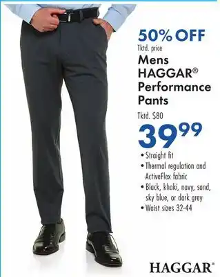 Boscov's Mens HAGGAR Performance Pants offer