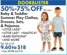 Boscov's Baby & Toddler Summer Play Clothes, Dresses, Sets, & Pajamas offer