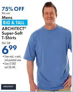 Boscov's Mens BIG & TALL ARCHITECT Super-Soft T-Shirts offer