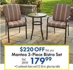 Boscov's Manteo 3-Piece Bistro Set offer