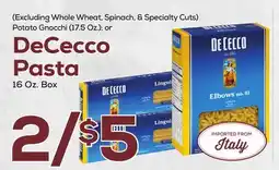 DeCicco & Sons Potato Gnocchi (17.5 Oz.) or DeCecco Pasta offer
