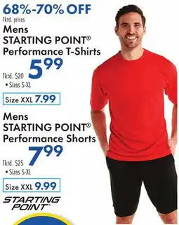 Boscov's Mens STARTING POINT Performance T-Shirts offer