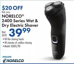 Boscov's NORELCO 2400 Series Wet & Dry Electric Shaver offer