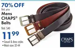 Boscov's Mens CHAPS Belts offer