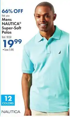Boscov's Mens NAUTICA Super-Soft Polos offer