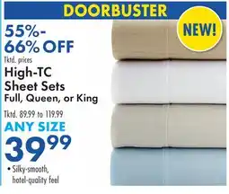 Boscov's High-TC Sheet Sets offer