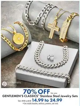 Boscov's GENTLEMEN'S CLASSICS Stainless Steel Jewelry Sets offer