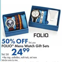 Boscov's FOLIO Mens Watch Gift Sets offer