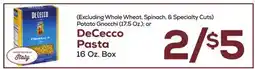 DeCicco & Sons Potato Gnocchi or DeCecco Pasta offer