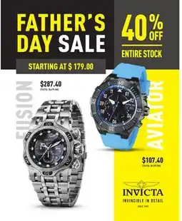 Boscov's INVICTA offer