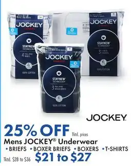 Boscov's Mens Jockey Underwear offer