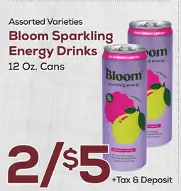 DeCicco & Sons Assorted Varieties Bloom Sparkling Energy Drinks offer