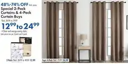 Boscov's Special 2-Pack, Curtains & 4-Pack Curtain Buys offer