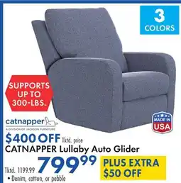 Boscov's CATNAPPER Lullaby Auto Glider offer