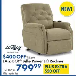 Boscov's LA-Z-BOY Billie Power Lift Recliner offer