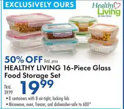 Boscov's HEALTHY LIVING 16-Piece Glass Food Storage Set offer