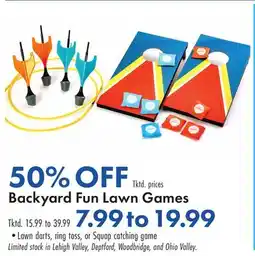 Boscov's Backyard Fun Lawn Games offer