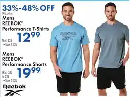 Boscov's Mens REEBOK Performance T-Shirts offer