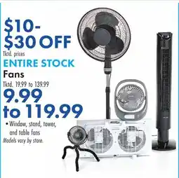 Boscov's Fans offer