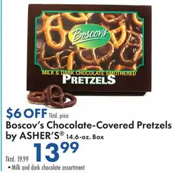 Boscov's Boscov's Chocolate-Covered Pretzels by ASHER'S offer