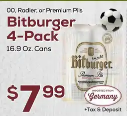DeCicco & Sons Bitburger 4-Pack offer