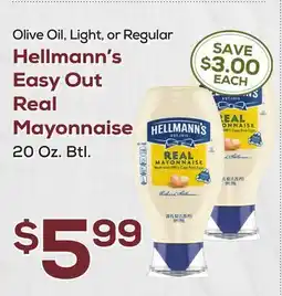 DeCicco & Sons Hellmann's Easy Out Real Mayonnaise offer