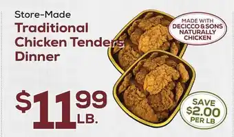 DeCicco & Sons Store-Made Traditional Chicken Tenders Dinner offer