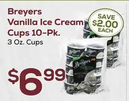 DeCicco & Sons Breyers Vanilla Ice Cream Cups offer