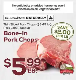 DeCicco & Sons DeCicco & Sons Bone-In Pork Chops offer