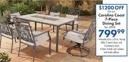Boscov's Carolina Coast 7-Piece Dining Set offer