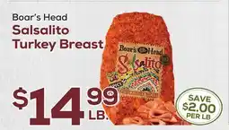 DeCicco & Sons Boar's Head Salsalito Turkey Breast offer