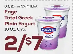 DeCicco & Sons Fage Total Greek Plain Yogurt offer