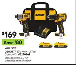 Lowe's 20V MAX 2-Tool Combo Kit offer