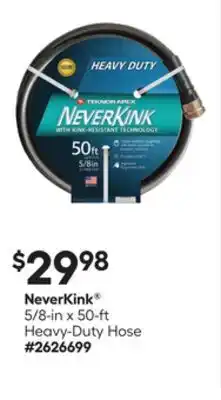 Lowe's 5/8-in x 50-ft Heavy-Duty Hose offer