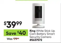 Lowe's White Stick Up Cam Battery Smart Security Camera offer
