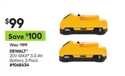 Lowe's 20V MAX* 3.0-Ah Battery 2-Pack offer