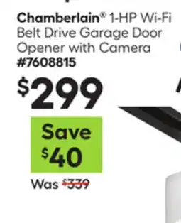 Lowe's 1-HP Wi-Fi Belt Drive Garage Door Opener with Camera offer
