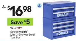 Lowe's Select Kobalt Mini 2-Drawer Steel Tool Box offer