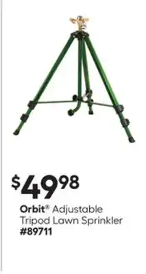 Lowe's Adjustable Tripod Lawn Sprinkler offer