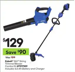 Lowe's 24V String Trimmer/Blower Combo Kit offer