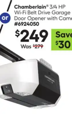 Lowe's 3/4 HP Wi-Fi Belt Drive Garage Door Opener with Cam offer