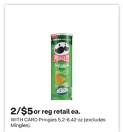 CVS Pringles 5.2-6.42 oz offer