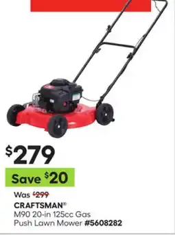 Lowe's M90 20-in 125cc Gas Push Lawn Mower offer