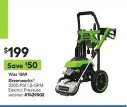 Lowe's 2200-PSI 1.2-GPM Electric Pressure washer offer