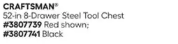 Lowe's 52-in 8-Drawer Steel Tool Chest offer