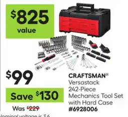 Lowe's Versastack 242-Piece Mechanics Tool Set with Hard Case offer