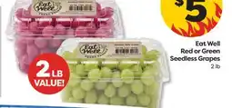 Weis Markets Eat Well Red or Green Seedless Grapes offer