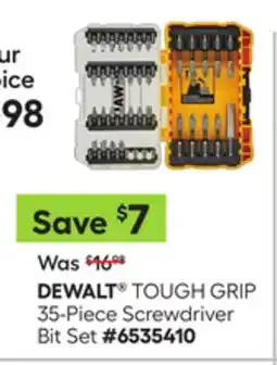 Lowe's TOUGH GRIP 35-Piece Screwdriver Bit Set offer